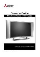 Mitsubishi PD4225S TV Operating Manual